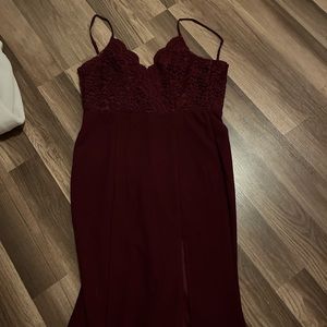 Prom/bridesmaid dress with slit